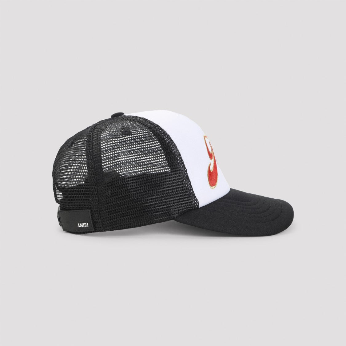 Amiri Structured Black Cap With Embroidered Logo