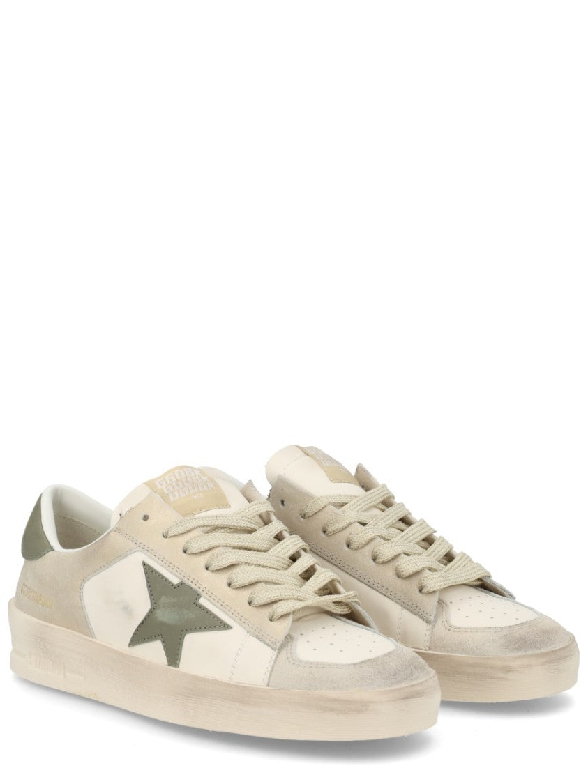 Golden Goose Stardan Leather Star Applique Sneakers