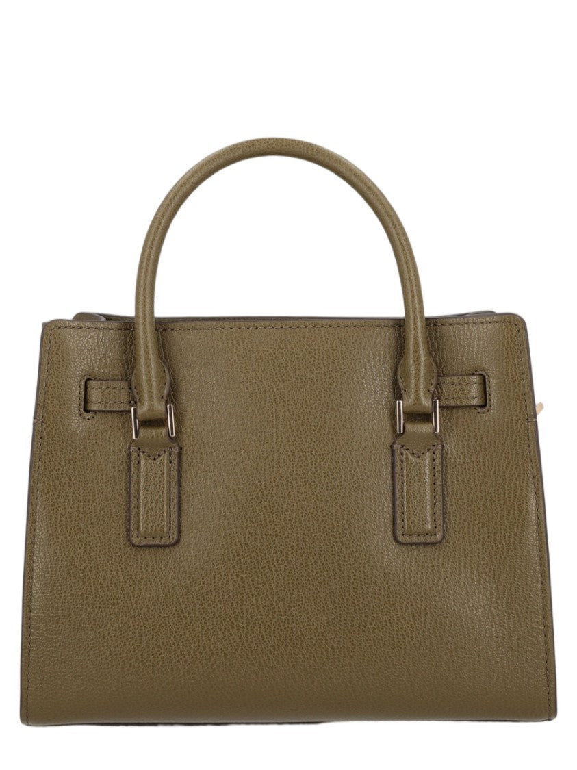 Michael Michael Kors Green Hamilton Cow Leather Shoulder Bag