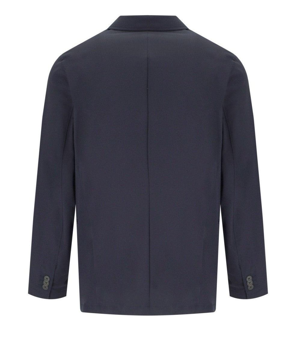 Emporio Armani Blue Single-Breasted Jacket