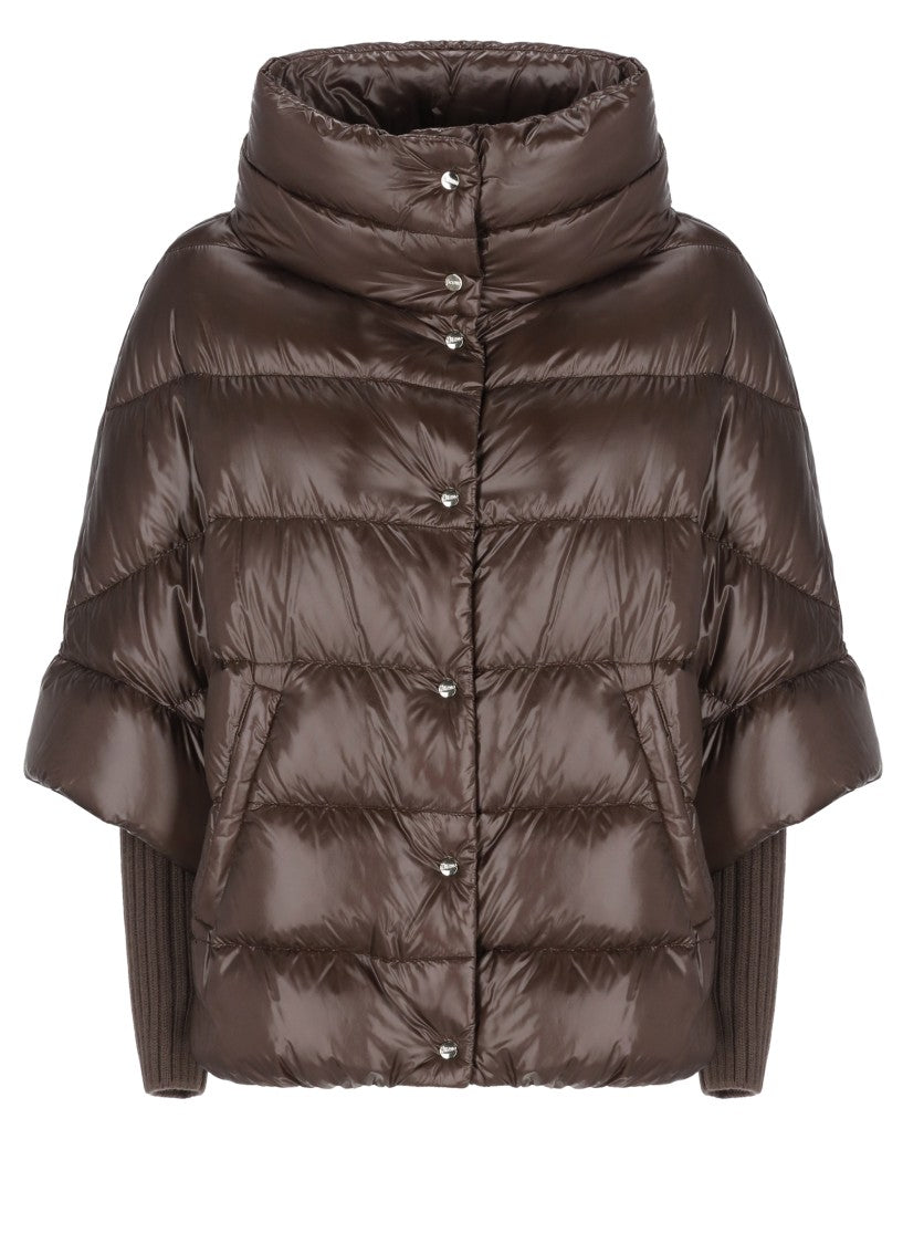 Herno Brown Quilted Down Jacket