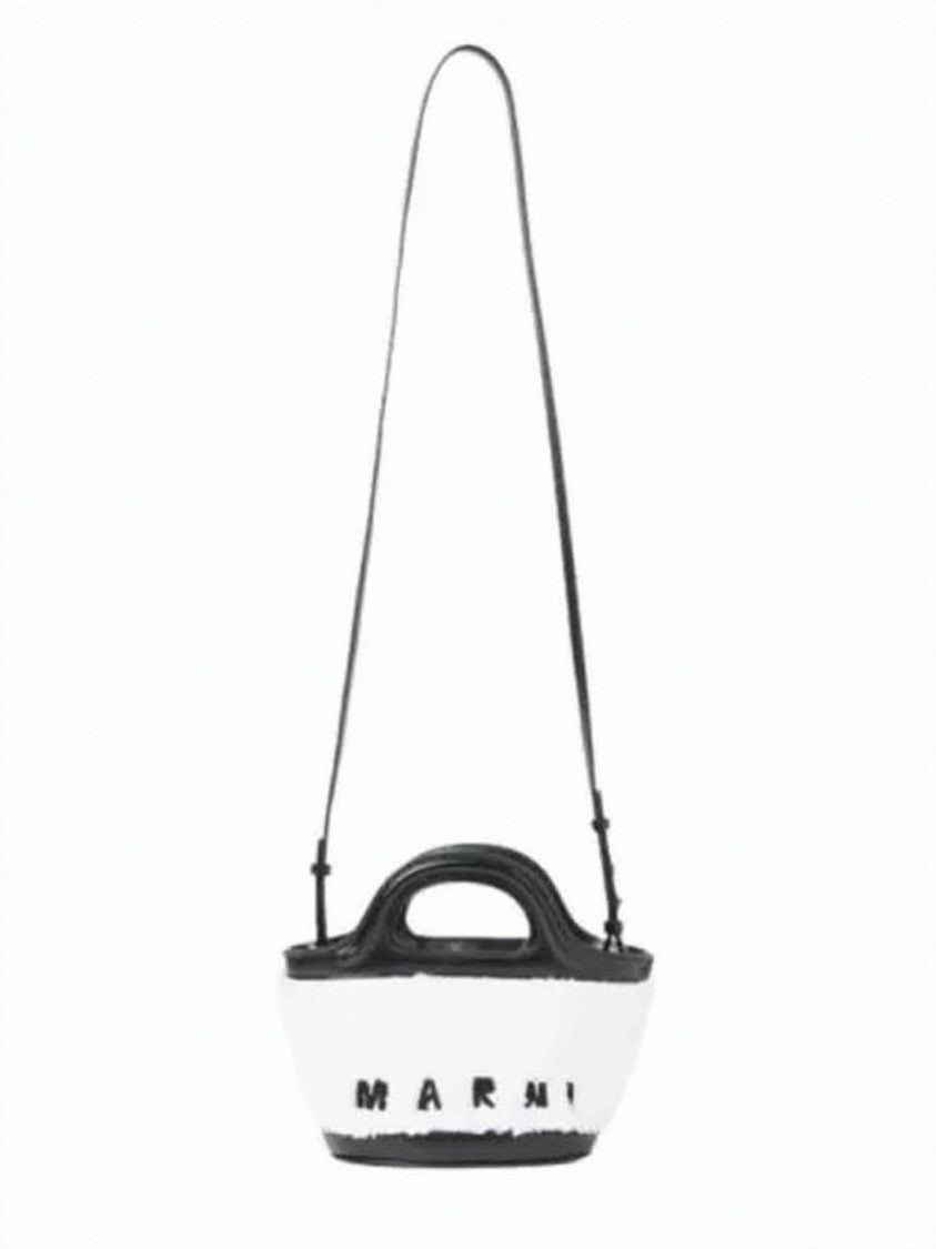 Marni Compact Shoulder Bag In Soft Faux Fur
