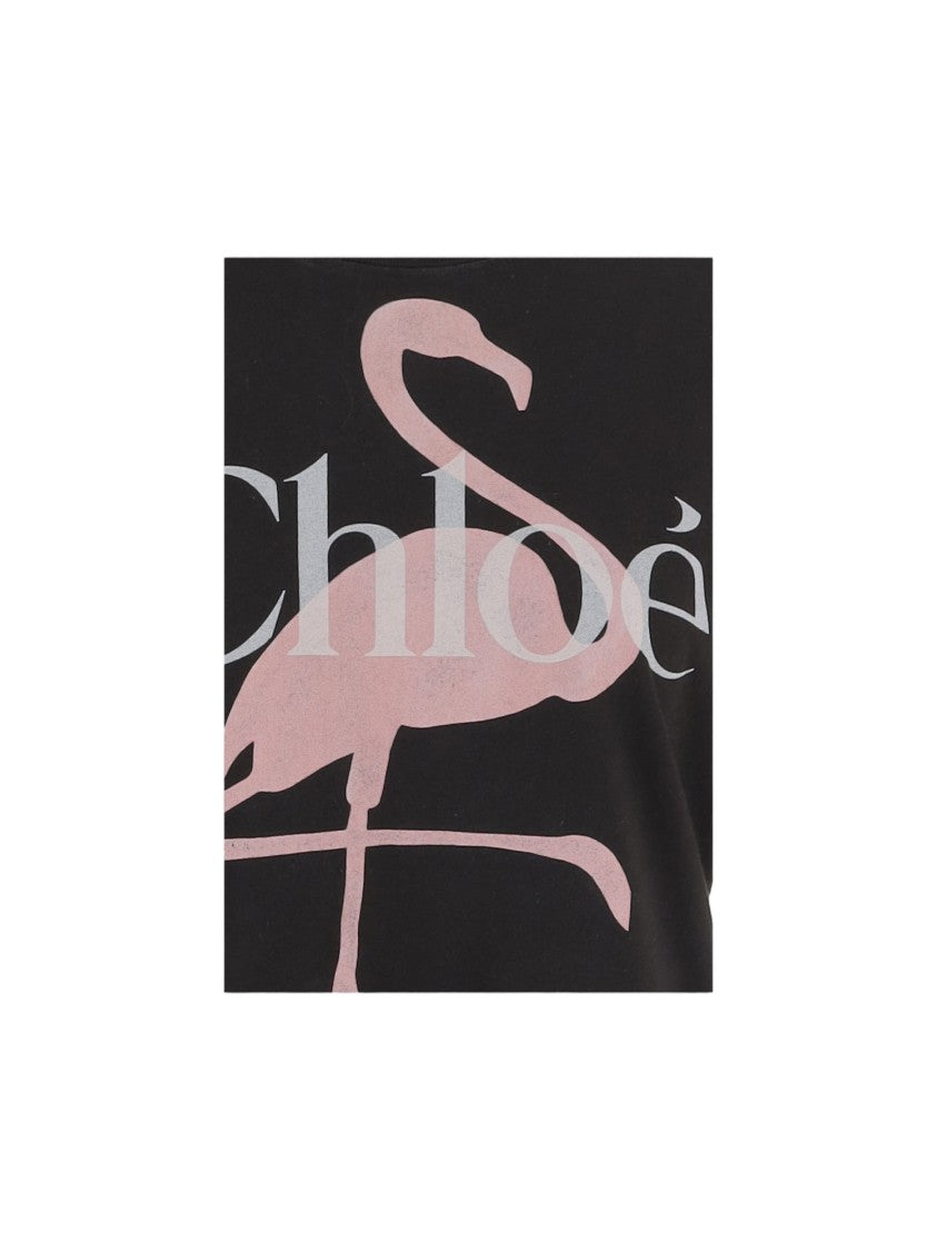 Chloé Round Neck Cotton T-Shirt