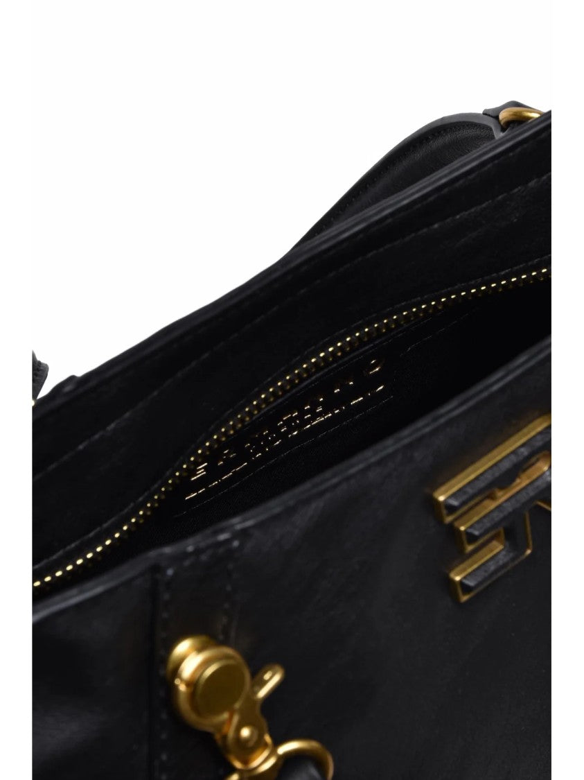 Ermanno Firenze Veda Shoulder Bag With Structured Silhouette And Gold-Tone Accents