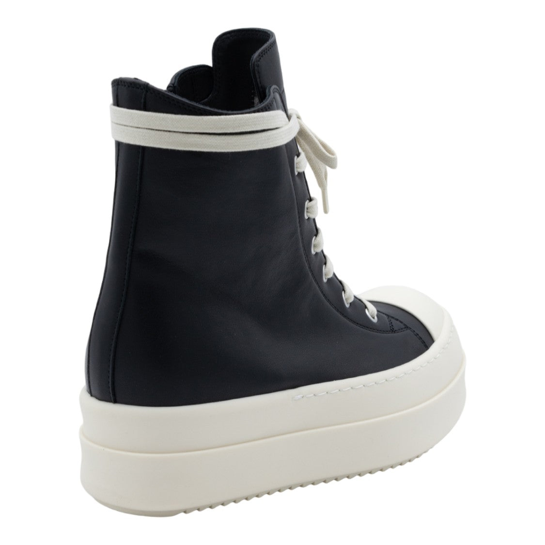 Rick Owens High-Top Platform Sneakers With Padded Ankle Collar