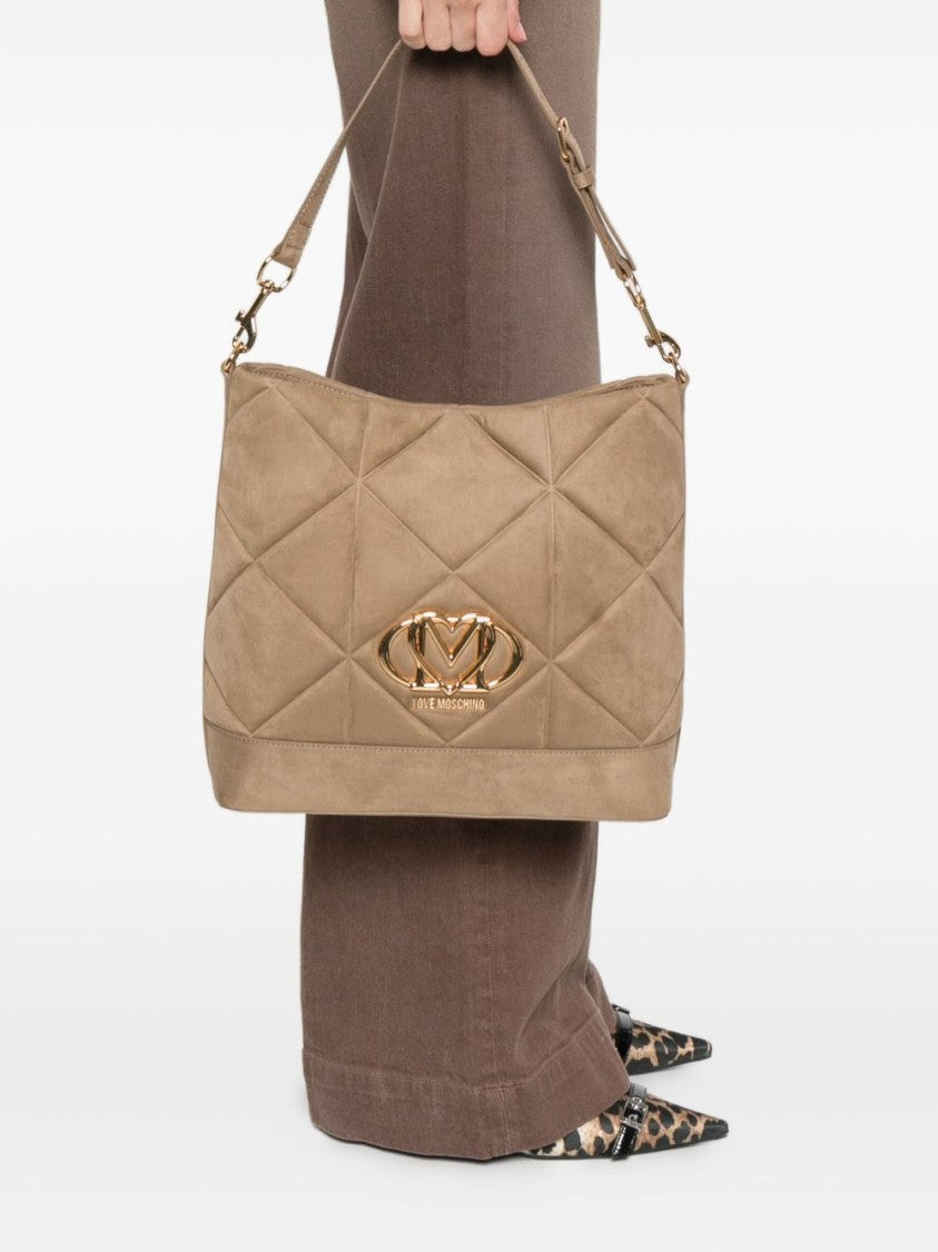 Love Moschino Quilted Shoulder Bag With Gold-Tone Hardware