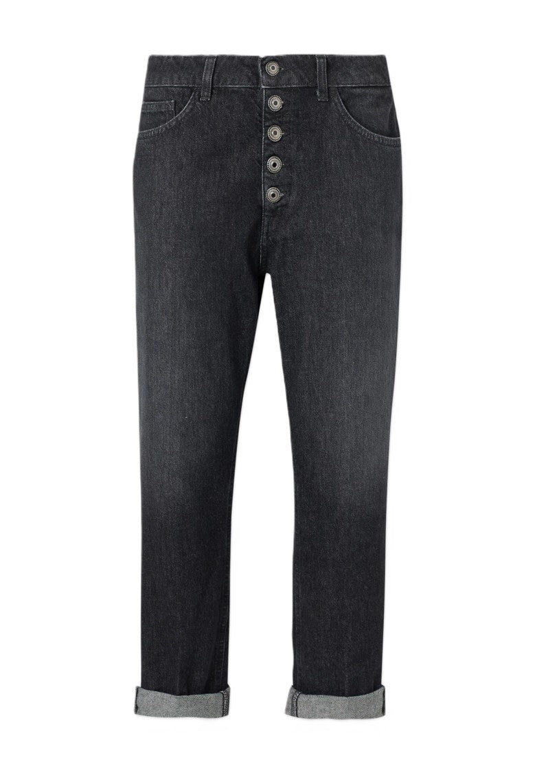 Dondup Relaxed-Fit Cuffed Hem Button-Fly Jeans