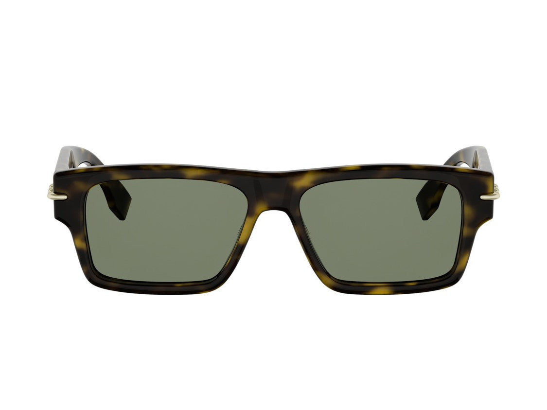 Fendi Fe40215i Oversized Square Tortoiseshell Sunglasses