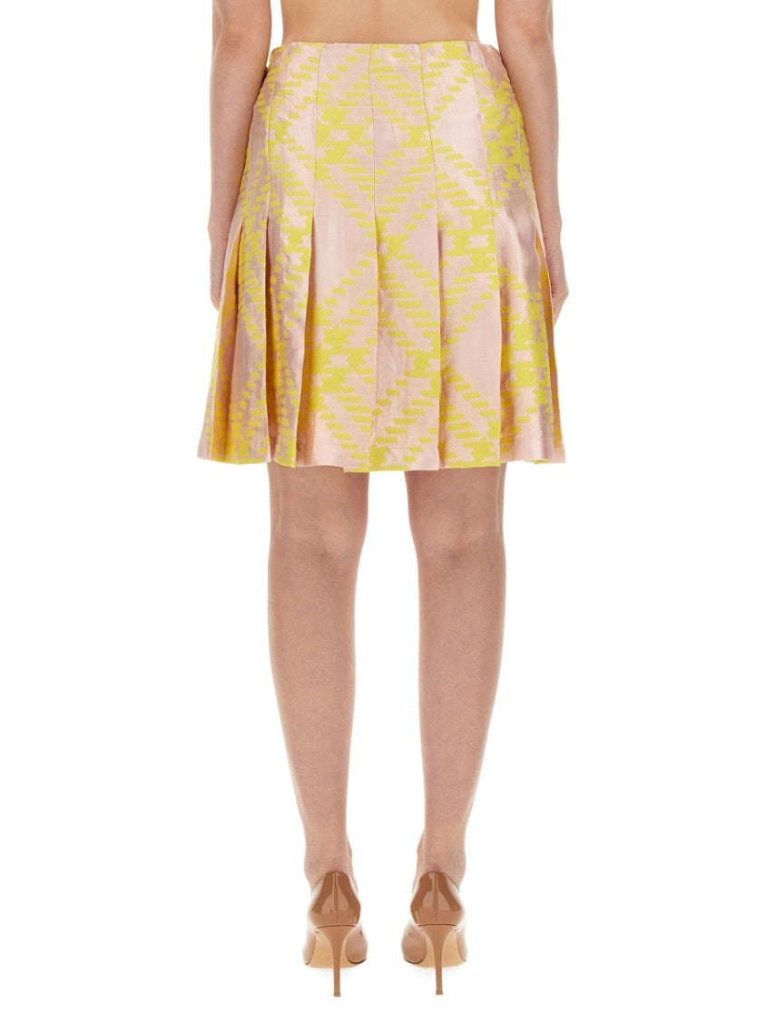 Burberry Check Pattern Skirt