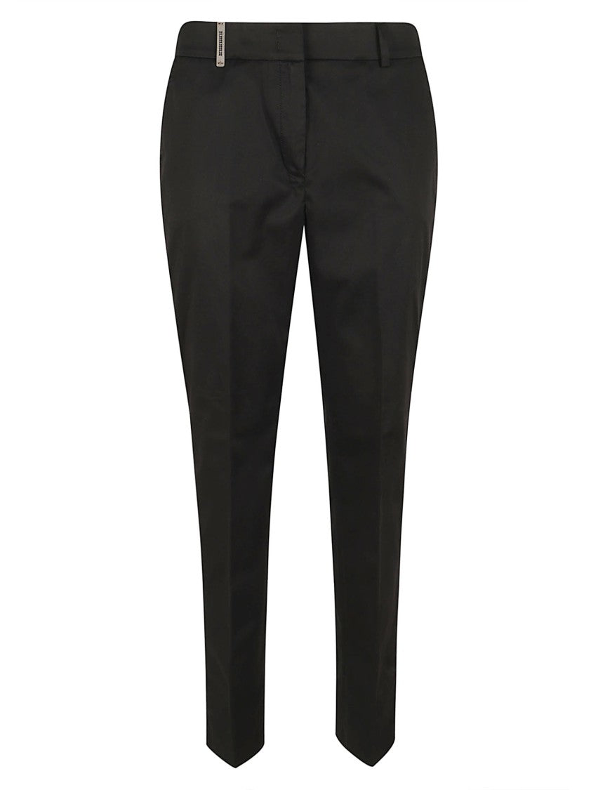 Peserico Ankle-Length Slim-Fit Cigarette Trousers With Concealed Pockets