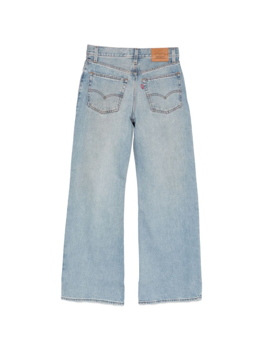 Levi's Light Blue Wide-Leg Jeans With Classic Five-Pocket Design