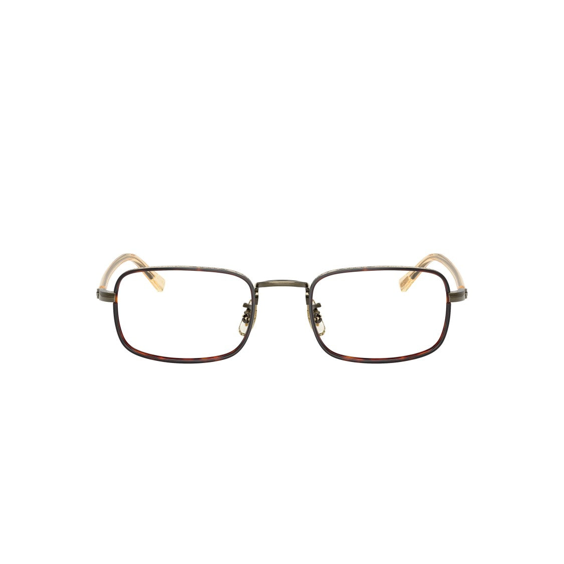 Oliver Peoples 0Ov1366t Rectangular Titanium Sunglasses With Gold-Tone Temples