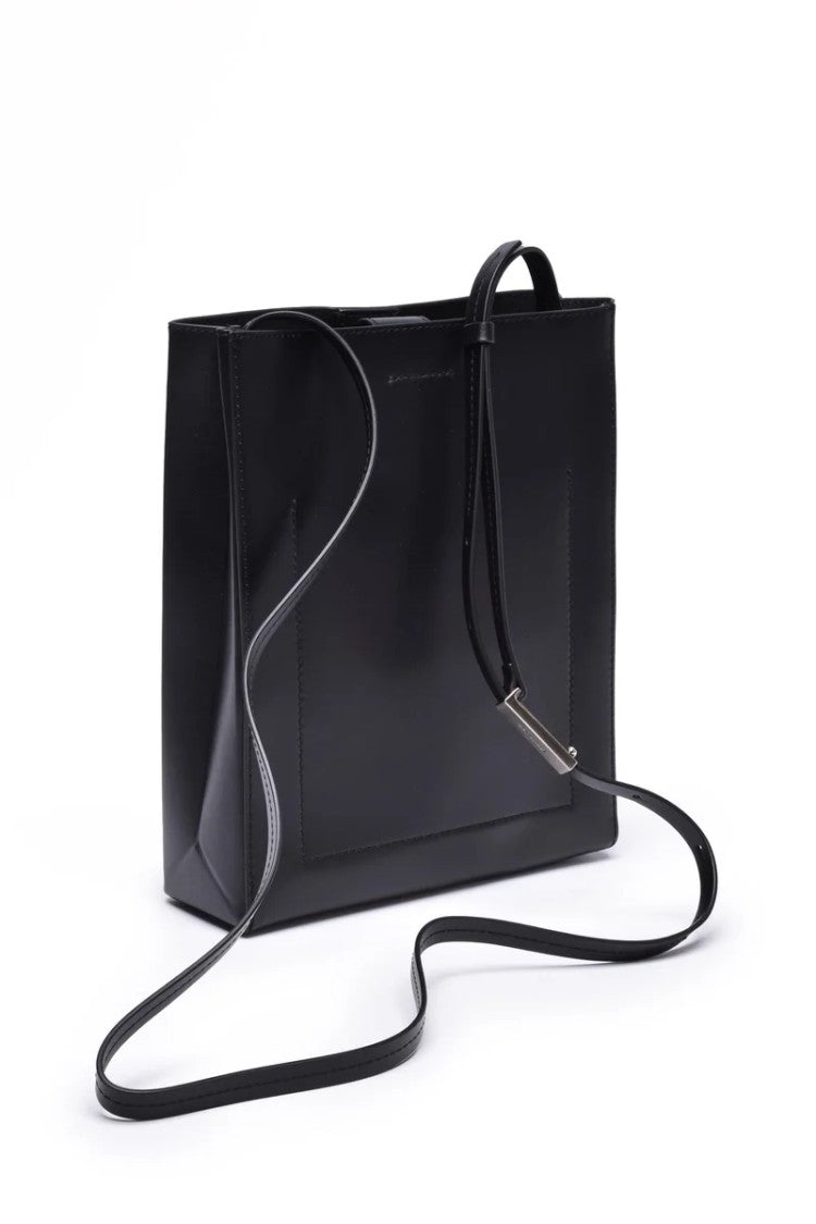 Calvin Klein Leather Crossbody Bag Black
