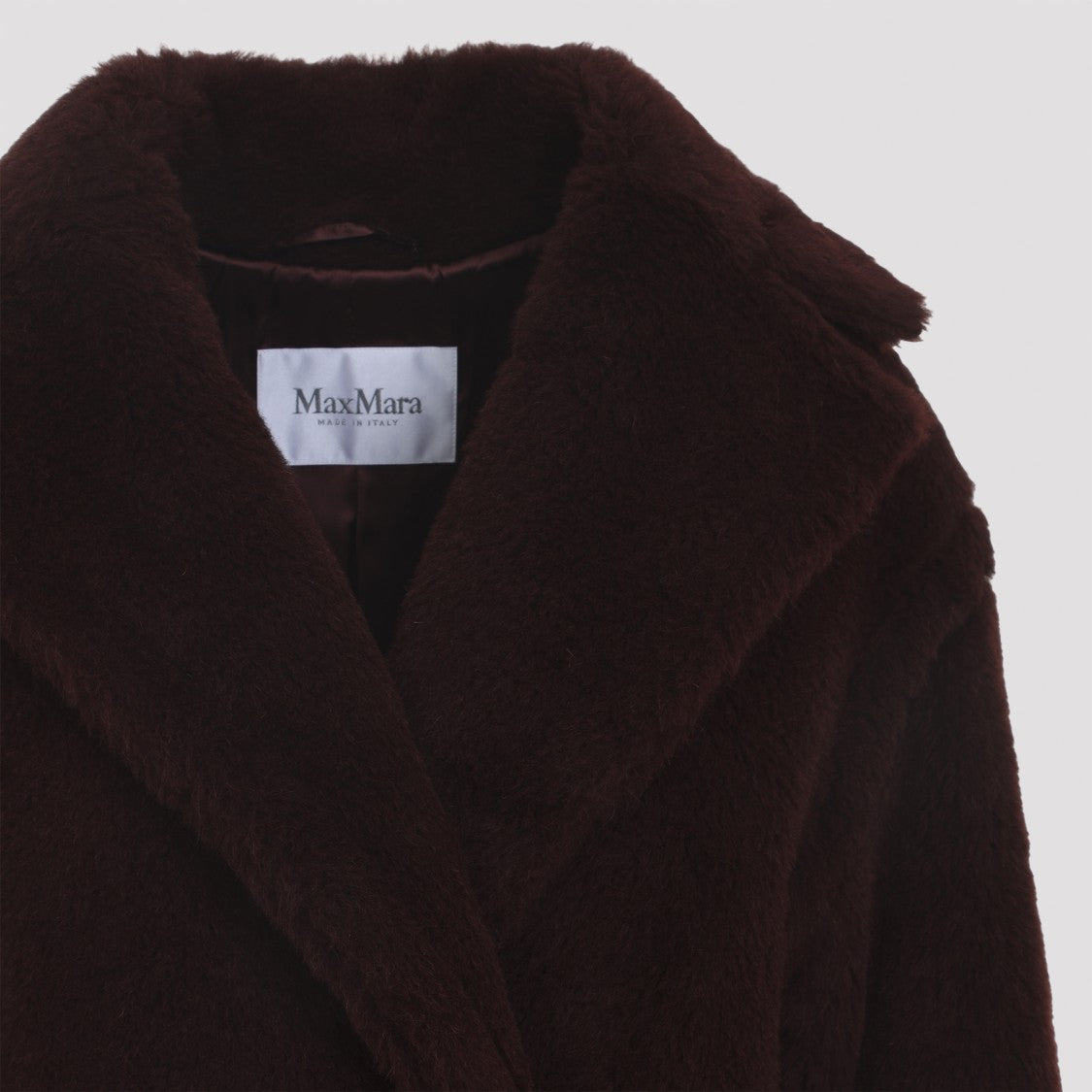 Max Mara Cherry Red Alpaca Vicugna Tedgirl Coat