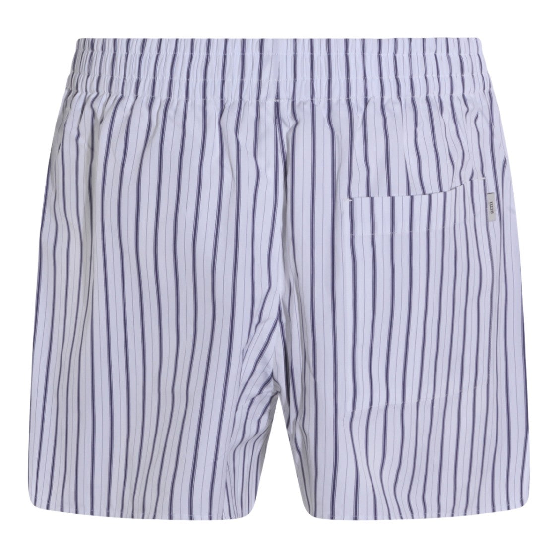 Ami Paris Relaxed Fit Vertical Striped Shorts