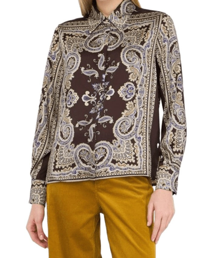 Liu Jo Paisley Print Long-Sleeved Shirt