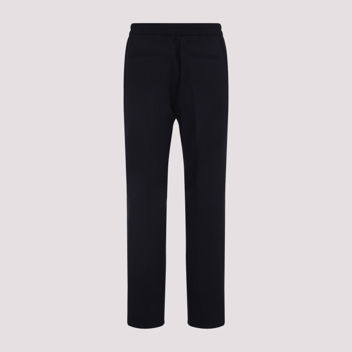 Paul Smith Tailored Blue Wool Trousers With Elastic Waistband