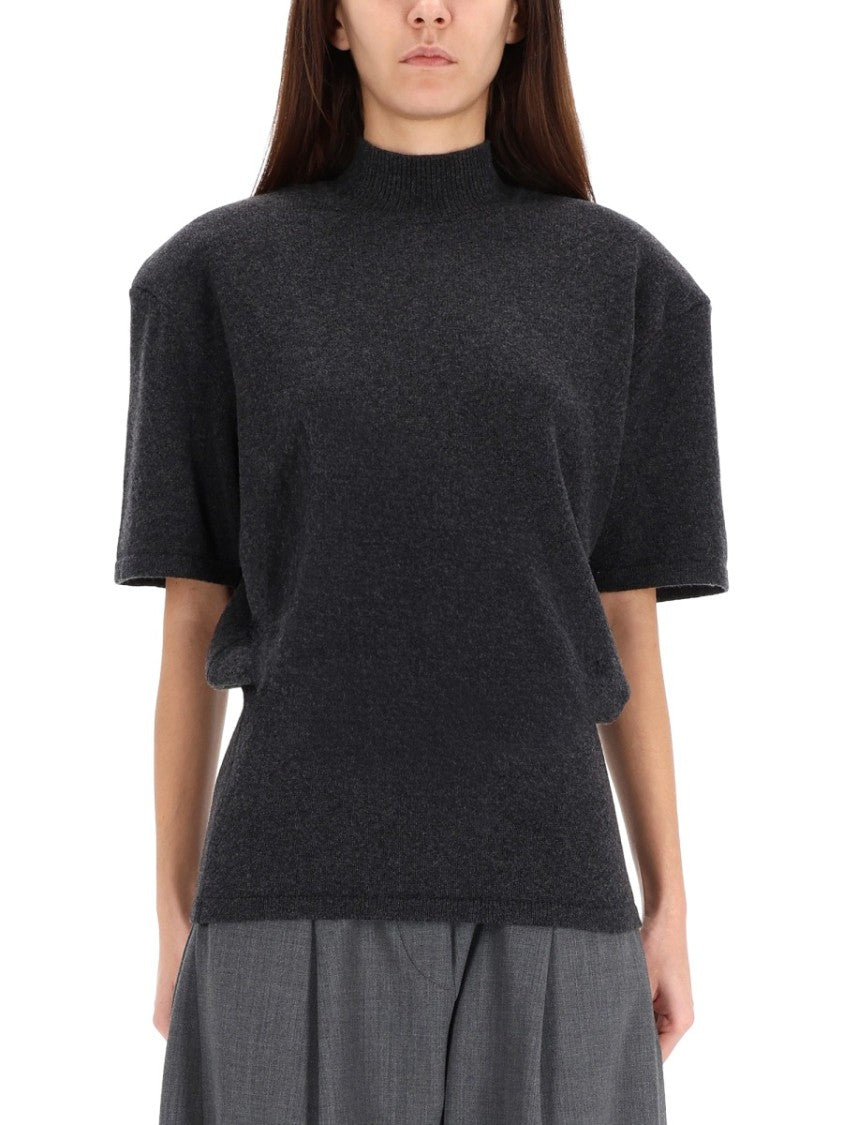 Jacquemus Grey High Neck Sweater