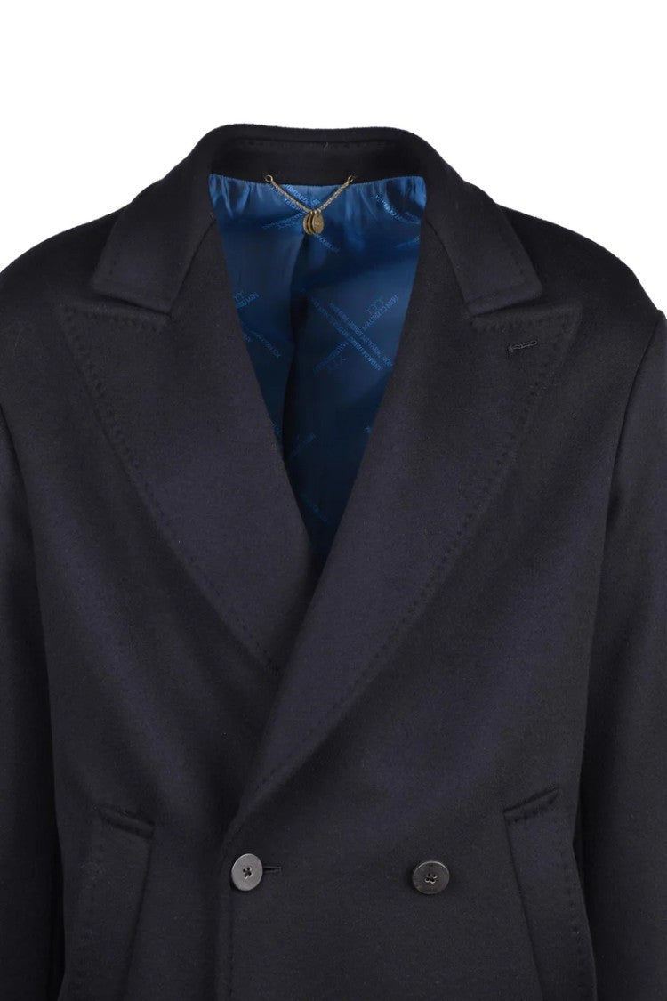 Maurizio Miri Long Double-Breasted Wool Coat