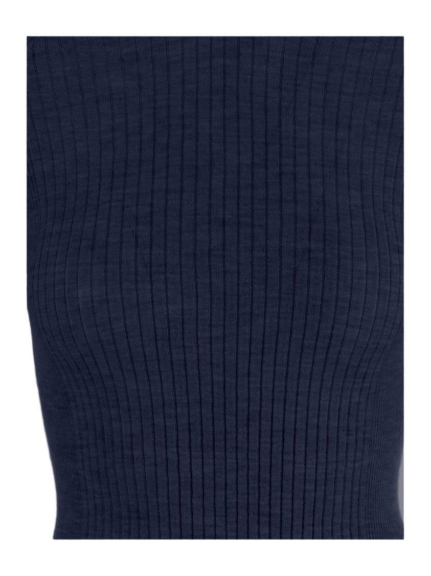 Sa Su Phi Ribbed Knit Cashmere And Silk Sweater