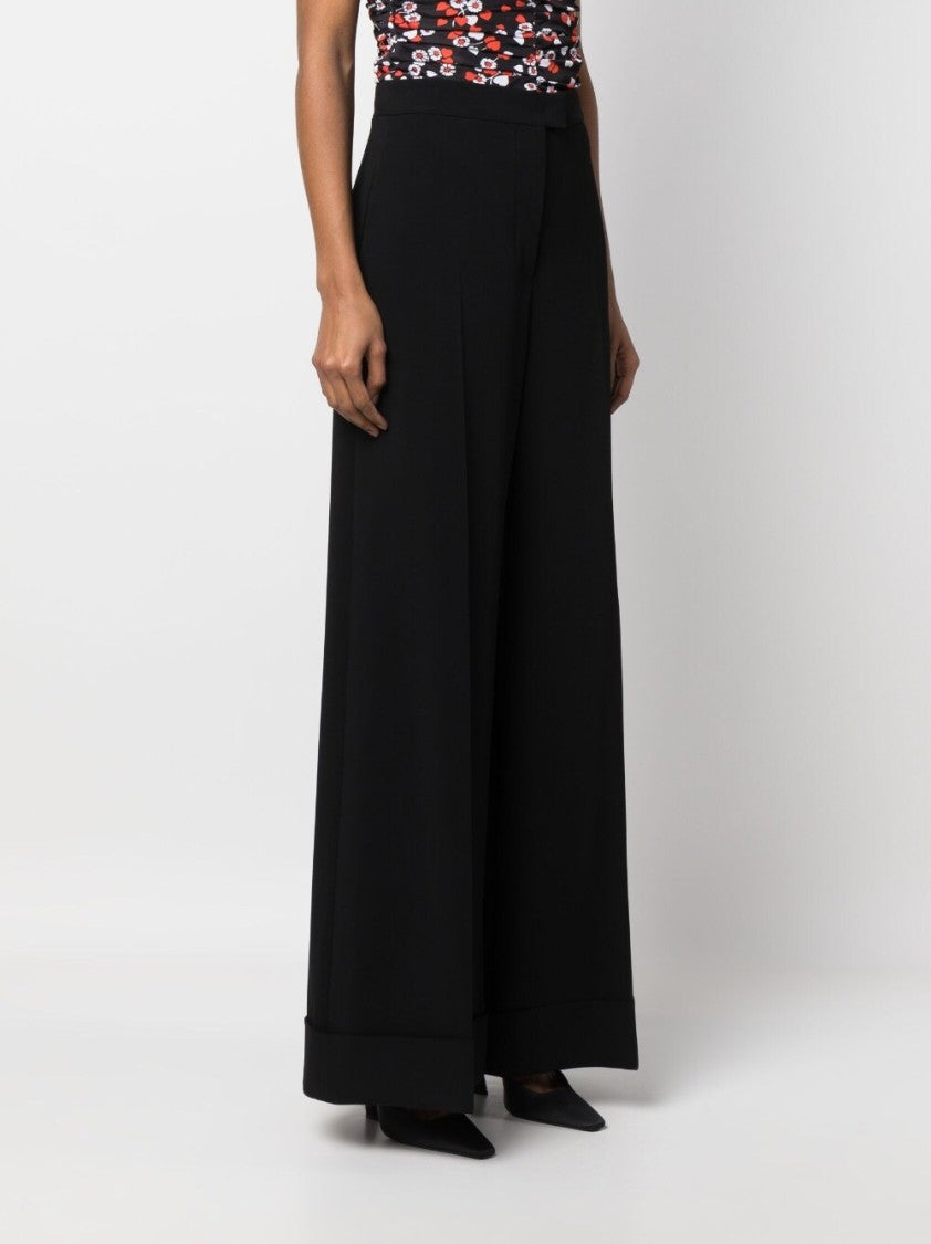 Moschino High-Waisted Wide-Leg Trousers With Crease Effect
