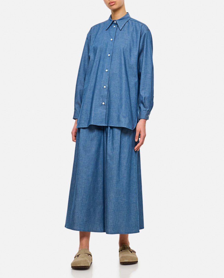 Dusan Pointed Collar Button-Up Shirt