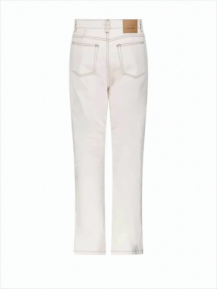 Ami Straight-Leg Denim Pants With Classic Five-Pocket Design