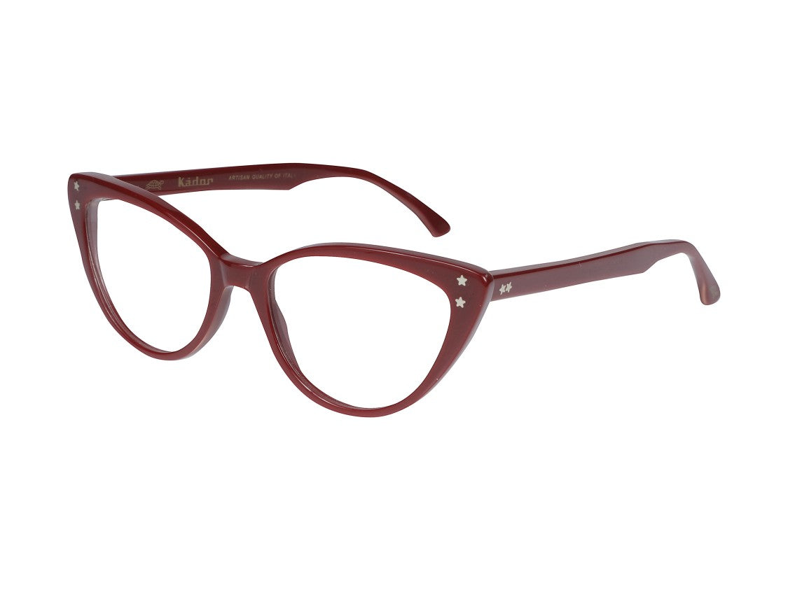 Kador Red Fabiola Glossy Cat-Eye Sunglasses