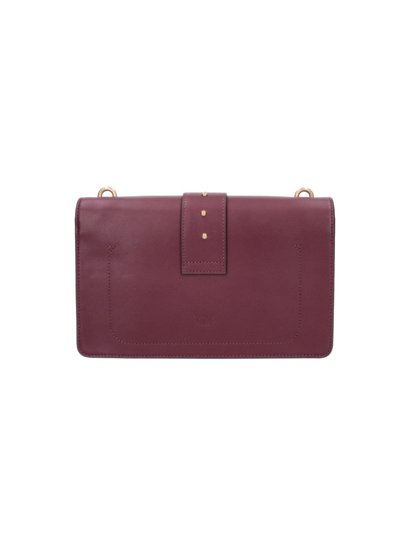 Pinko Shoulder Bag With Gold-Tone Chain And Love Birds Logo