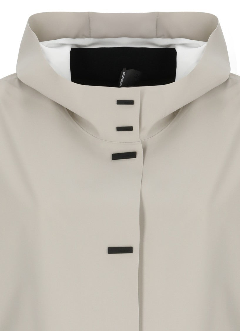 Rrd Beige Montecristo Color Hood Waterproof Jacket