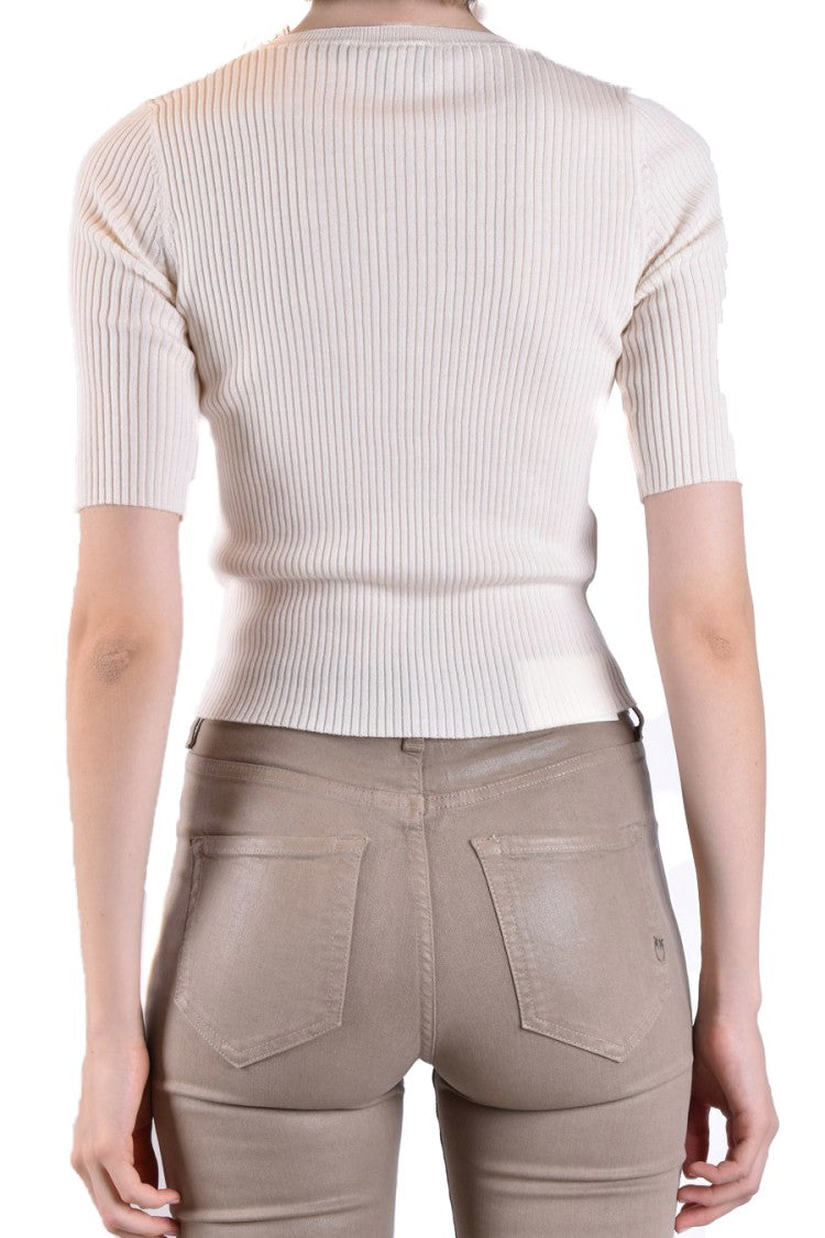 Pinko Short-Sleeved Knitted Sweater