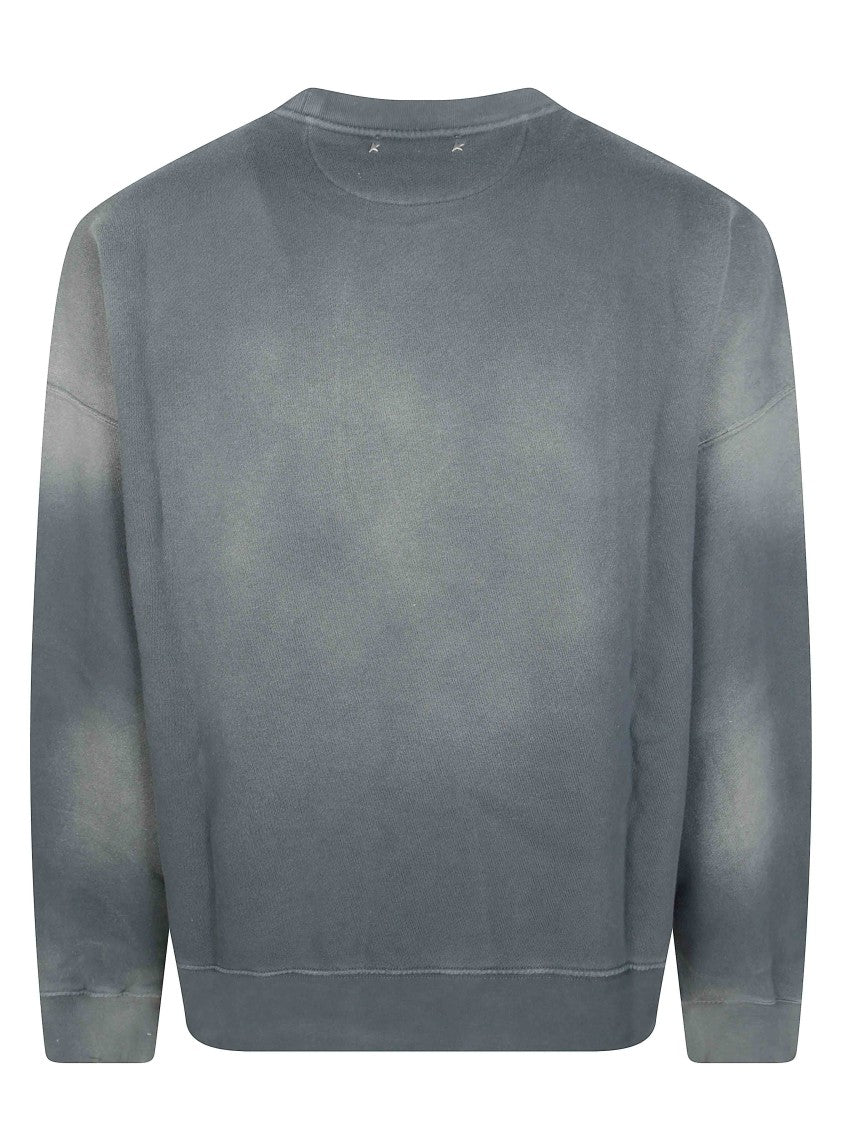 Golden Goose Grey Relaxed-Fit Block-Letter Sweatshirt