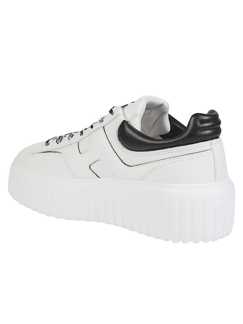 Hogan H-Stripes Low Top Calf Leather Sneakers
