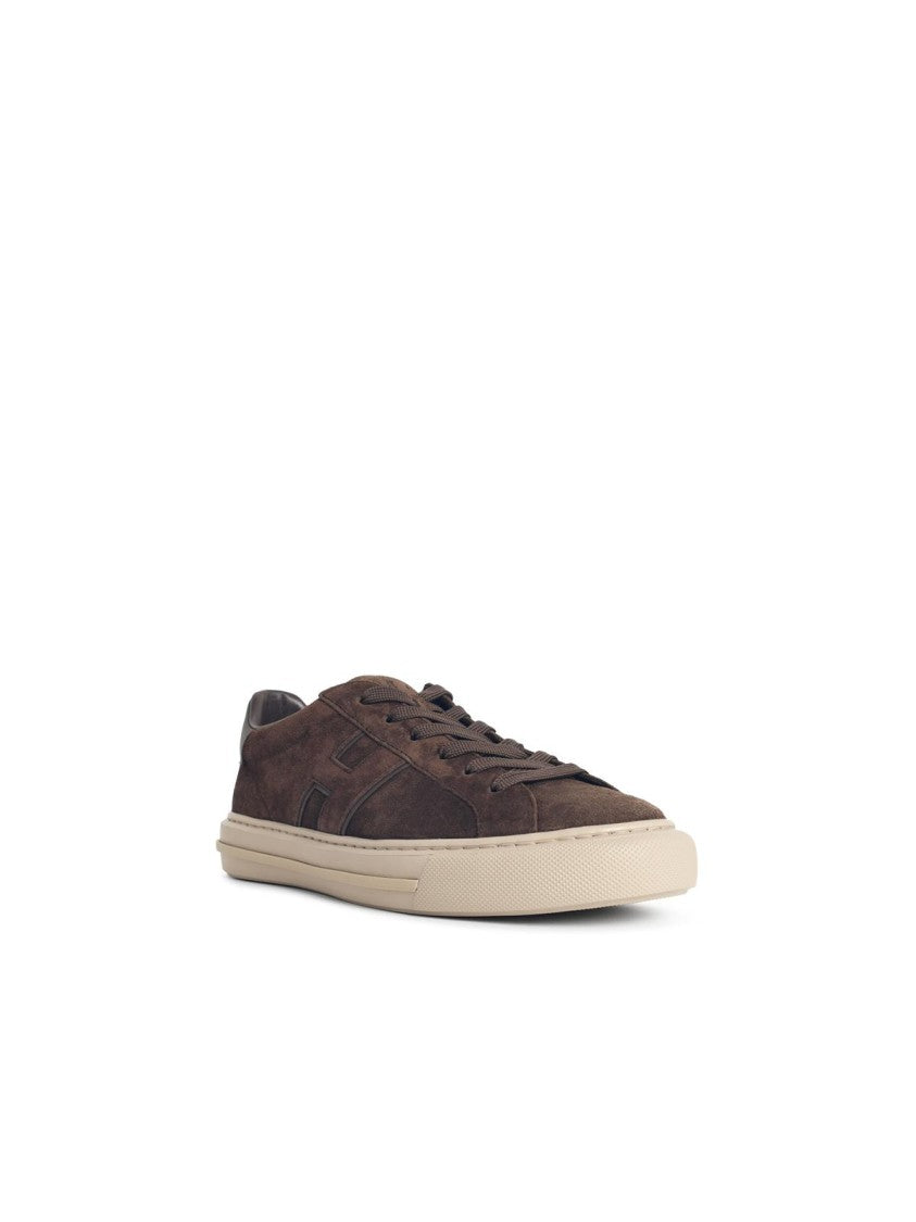 Hogan H691' Brown Suede Sneakers