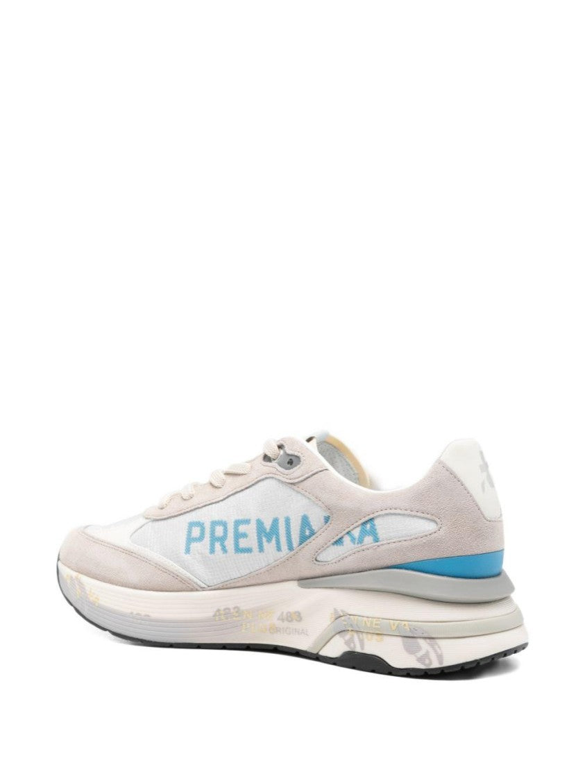 Premiata Technical Fabric Suede Sneakers