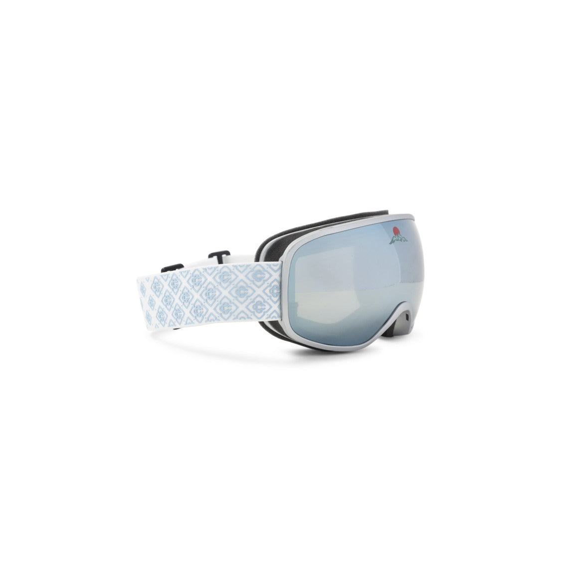 Casablanca Reflective Light Blue Tinted Goggles With Geometric Pattern