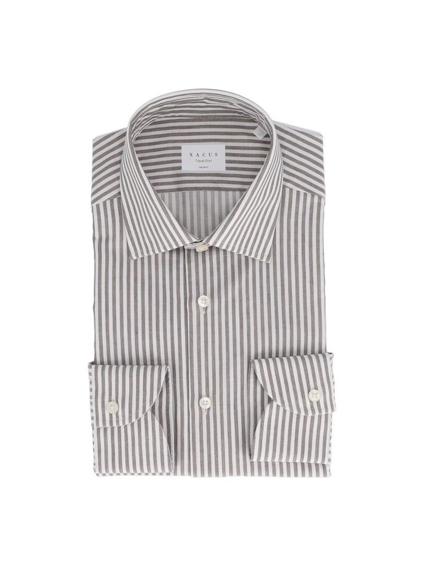 Xacus Vertical Stripe Premium Cotton Shirt