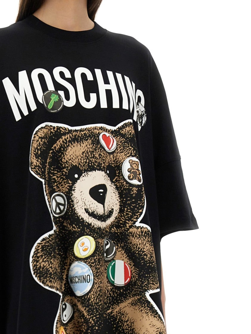 moschino bear t shirt dress Moschino Teddy Bear t-shirt dress in black