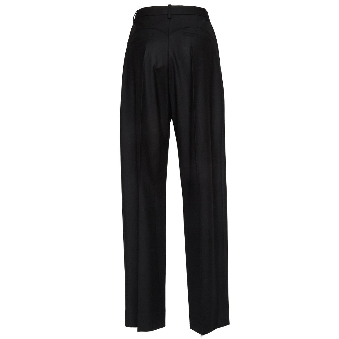 Victoria Beckham Charlee High Waisted Pleated Straight Leg Pants