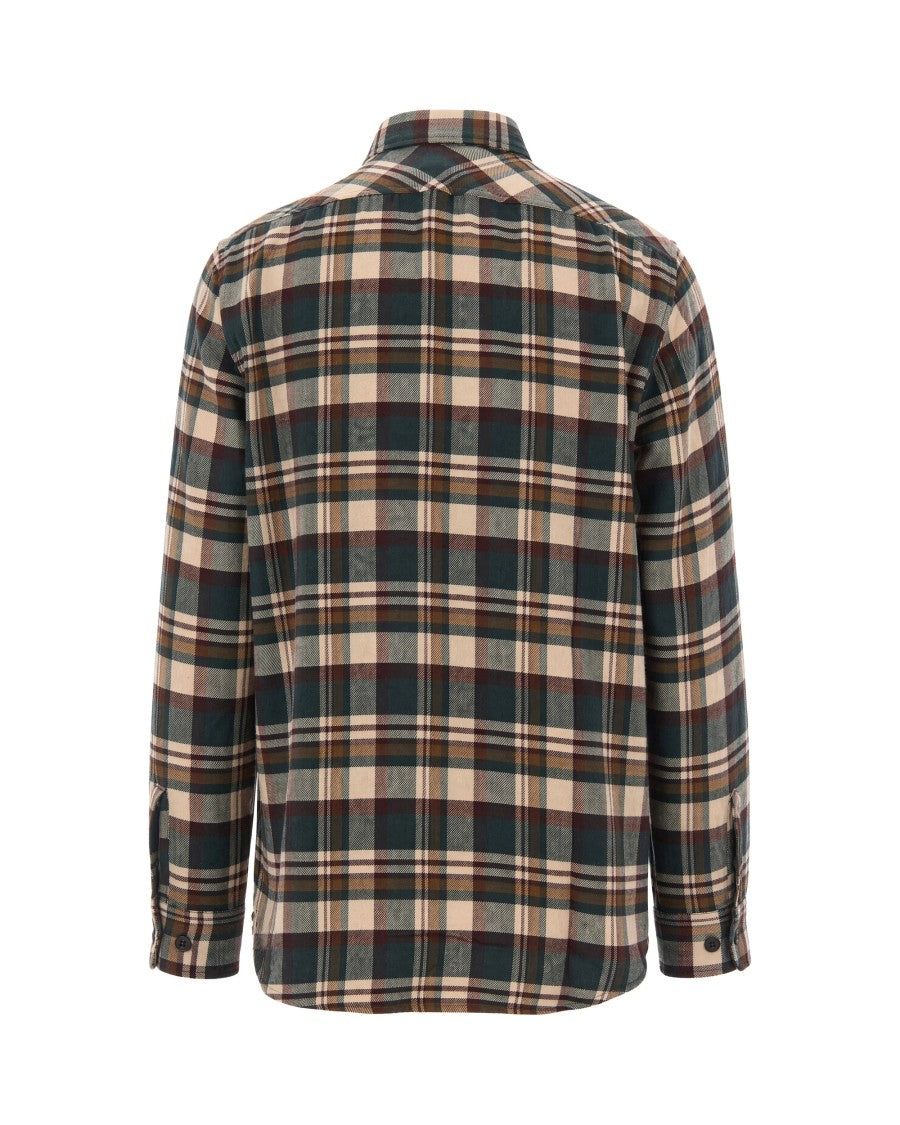 Filson Green Plaid Flannel Cotton Shirt