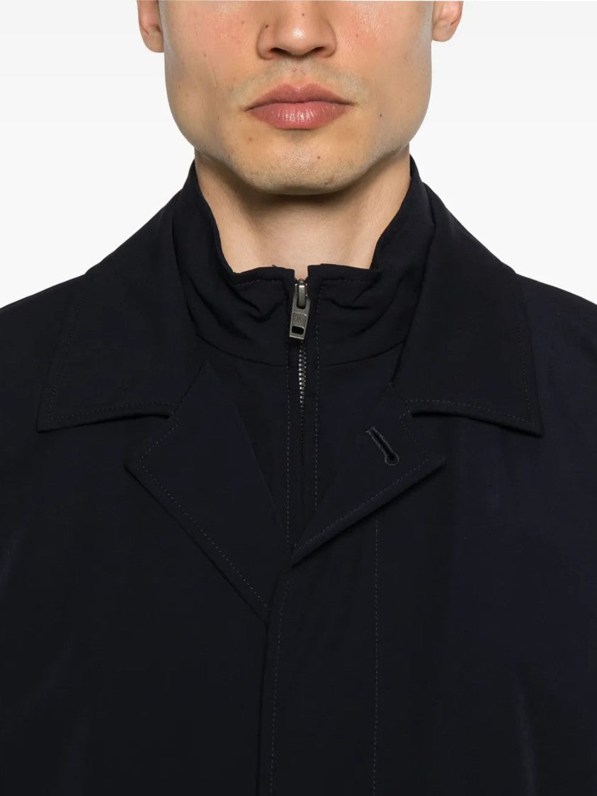 Fay Morning Stretch Minimalist Black Mens Jacket