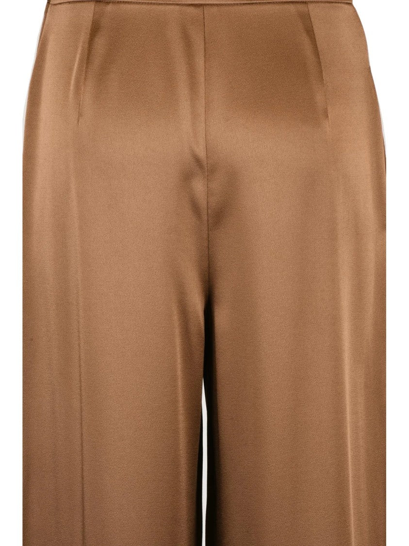 Max Mara Wide-Leg Trousers With High Waist And Fluid Drape