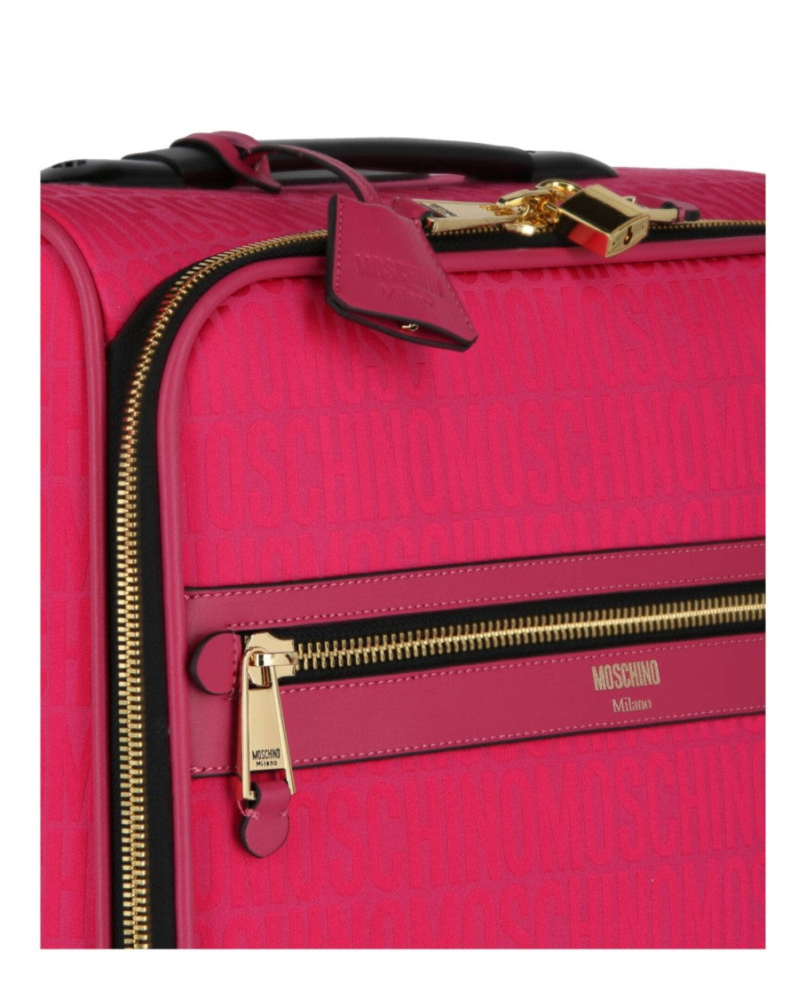 Moschino All-Over Logo Trolley Case