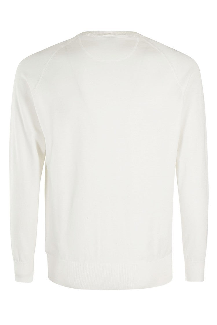 Aspesi Crew Neck Cotton Sweater With Ribbed Trim