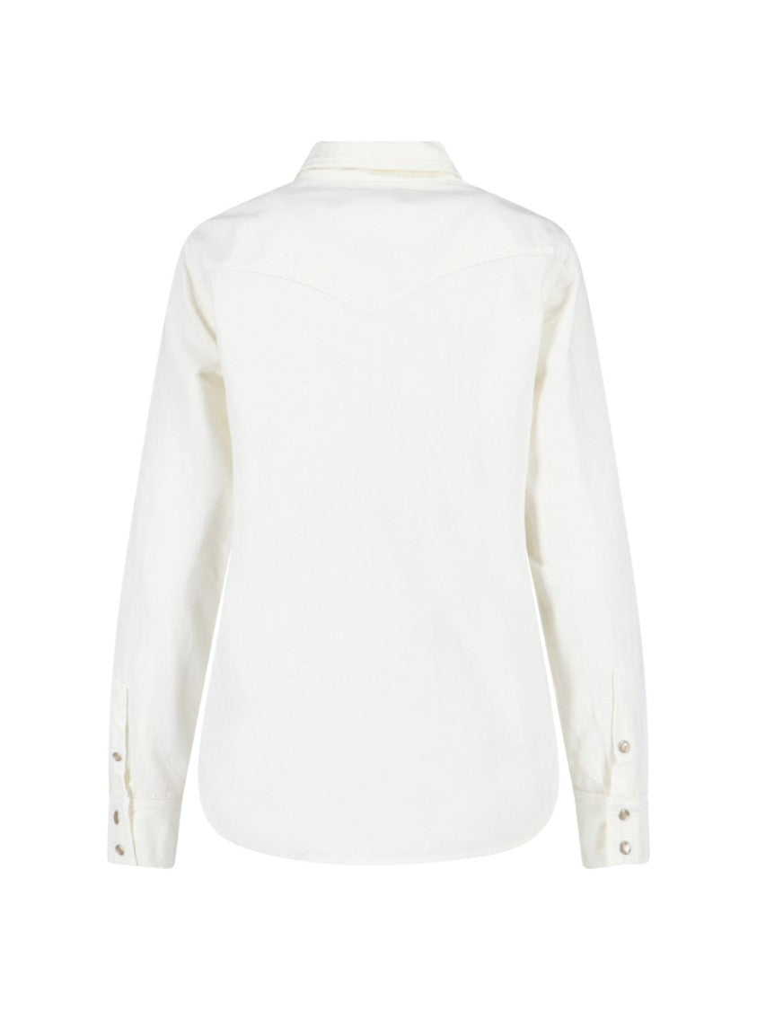 Nili Lotan Crisp White Shirt With Structured Collar