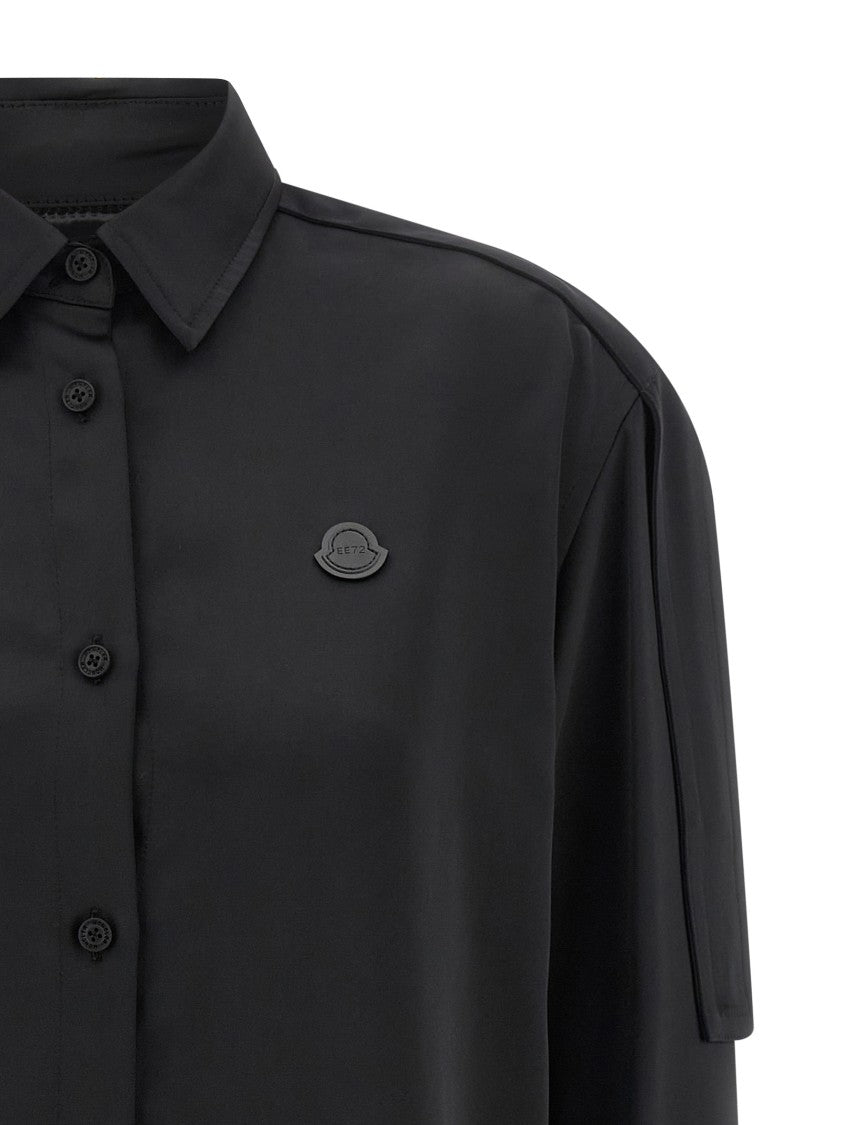 Moncler Genius Fluid Satin Shirt With Adjustable Waist