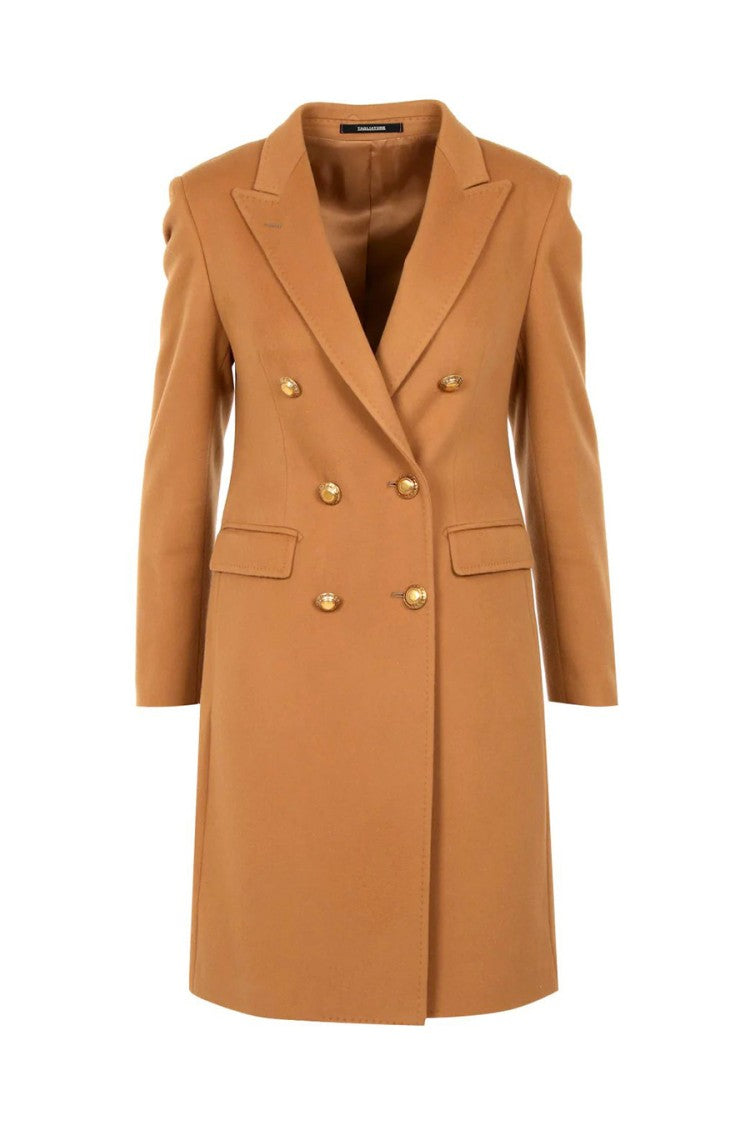 Tagliatore Beige Double Breasted Coat