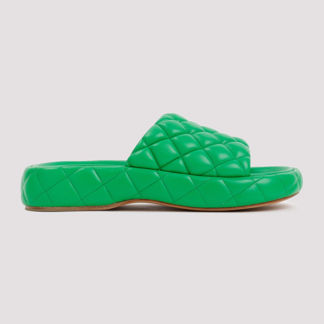 Bottega Veneta Parakeet Padded Leather Sandals