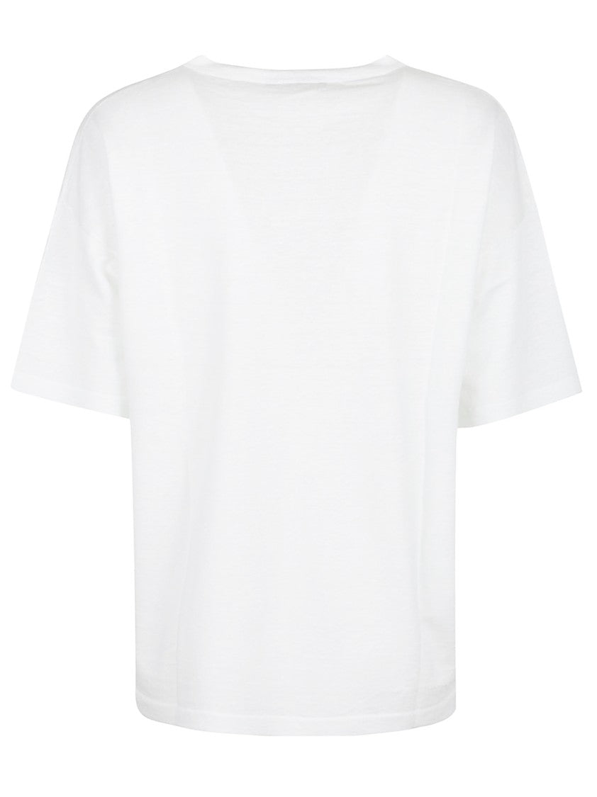 Aragona Linen-Blend Textured Round Neck T-Shirt