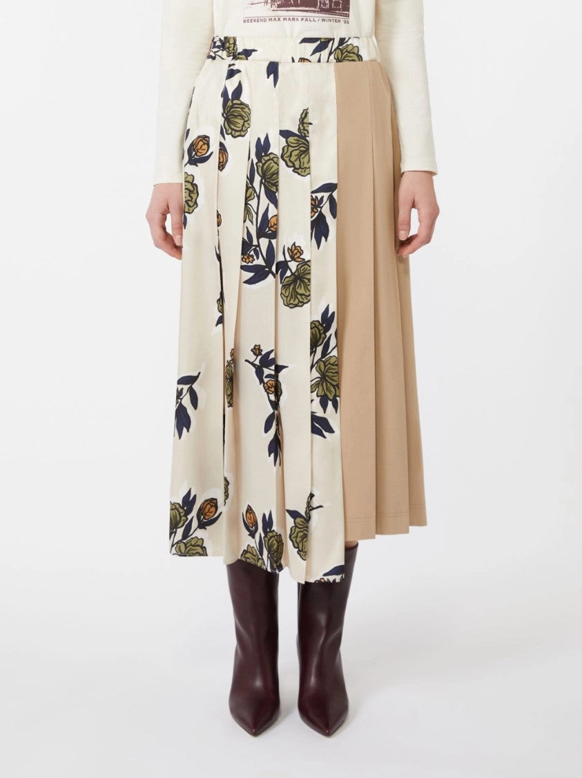 Max Mara Midi-Length Patchwork Skirt